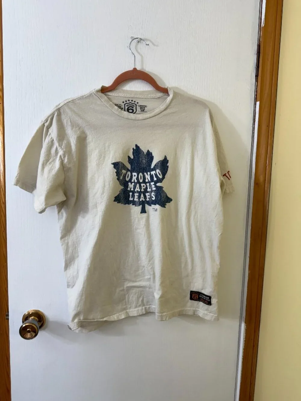 Vintage Original 6 Toronto Maple Leafs Graphic T-Shirt Large - Picture 2 of 6
